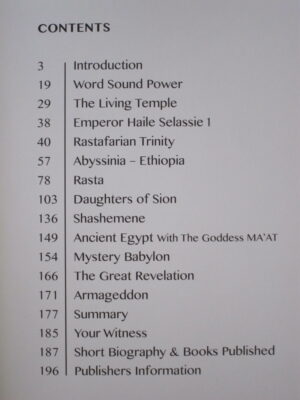 Alternative view of Rastafarians and Prophecy