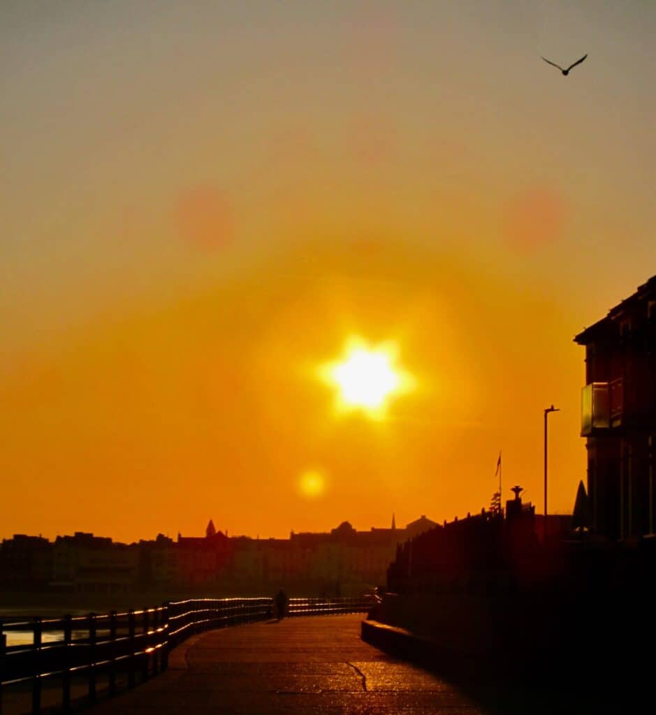 A ghost town in the covid-19 global pandemic shutdown.