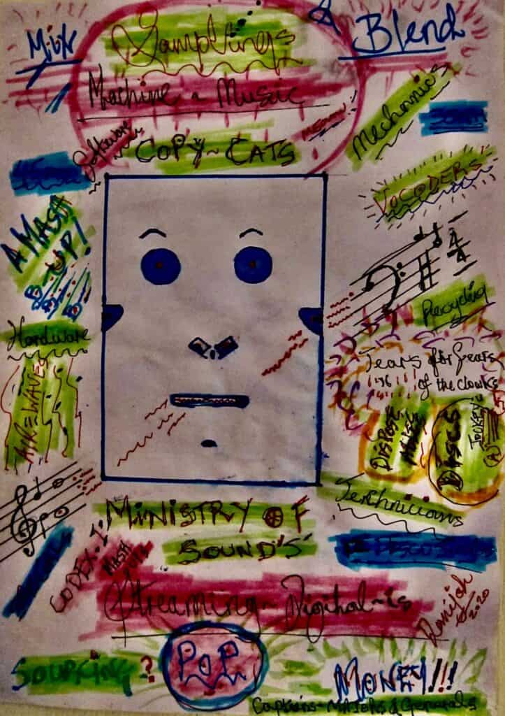 The face of modern music making, sampling and downloads.